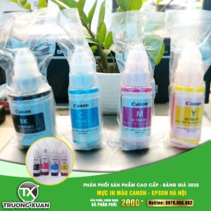 Mực in màu Canon - Epson Hà Nội: Phân phối sản phẩm cao cấp - Bảng giá 2025